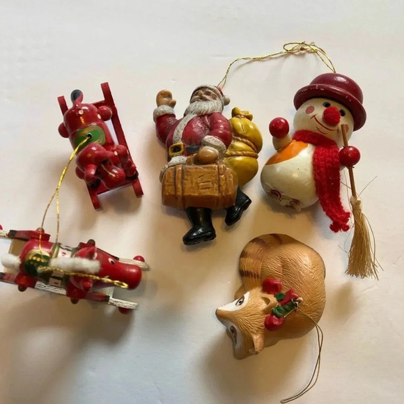Other - Vintage Christmas ornaments 5 pieces lot